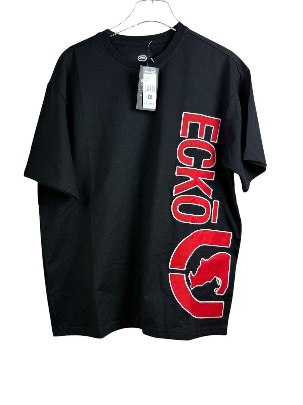 Ecko Unltd Black Double Sided Short Sleeve T-Shirt NWT MSRP $58